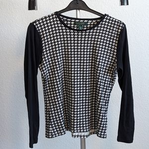 Ralph Lauren Houndstooth blouse